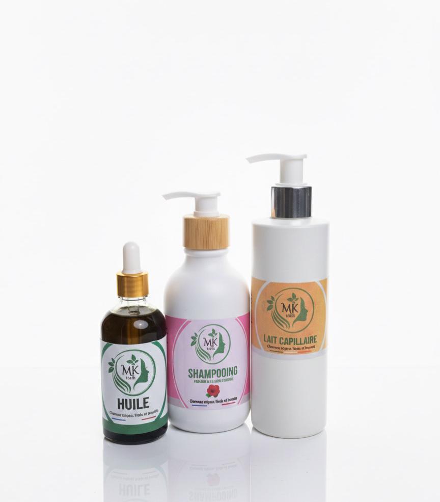 Gamme (Élixir Booster, Shampooing, Lait)