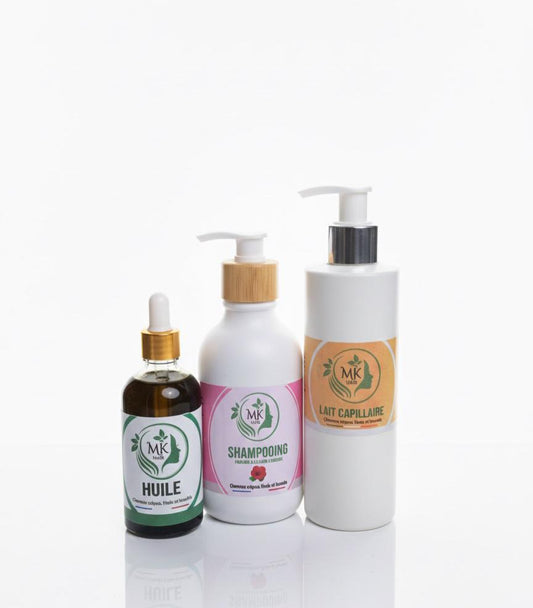 Gamme (Élixir Booster, Shampooing, Lait)